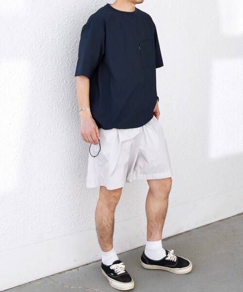 SHIPS any（シップス エニィ）の「SHIPS any:〈吸水速乾〉Rapidry スピンドル リラックス Tシャツ(セットアップ対応)◇（Tシャツ/カットソー・メンズ・ネイビー/ブラック/オリーブ/グレー/ダークグレー・SMALL/MEDIUM/LARGE）」の10枚目の写真
