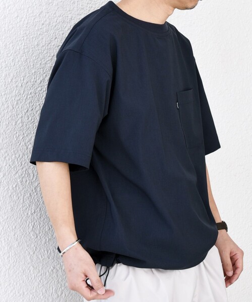 SHIPS any（シップス エニィ）の「SHIPS any:〈吸水速乾〉Rapidry スピンドル リラックス Tシャツ(セットアップ対応)◇（Tシャツ/カットソー・メンズ・ネイビー/ブラック/オリーブ/グレー/ダークグレー・SMALL/MEDIUM/LARGE）」の13枚目の写真