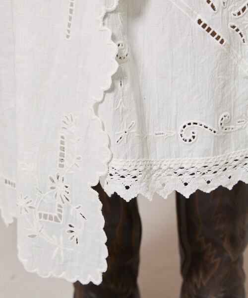 Freada（フリーダ）の「Freada/フリーダ レイヤー 刺繍 ラップスカート（スカート・レディース・ホワイト/ブラック・ONE SIZE）」の19枚目の写真