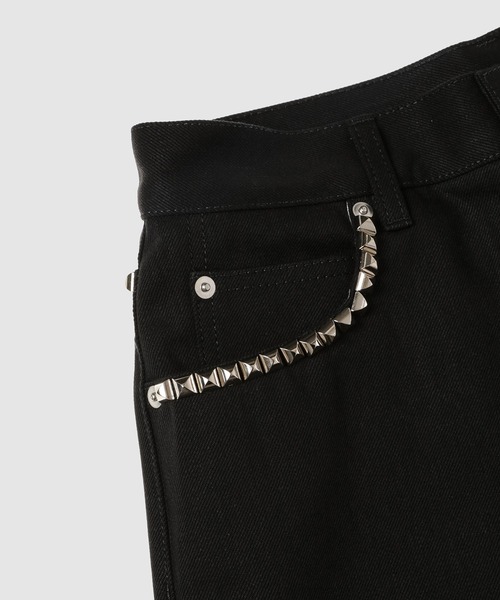 TAKAHIROMIYASHITATheSoloIst.（タカヒロミヤシタザソロイスト）の「regular fit jean.(studs)（デニムパンツ・メンズ・インディゴブルー/ブラック・30inch/29inch）」の5枚目の写真