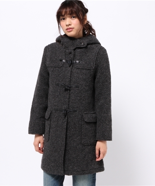 LBC（エルビーシー）の「ポップコーンスライバーダッフル（ダッフルコート・レディース・ダークグレー/ダークブルー/ライトグレー・LARGE/MEDIUM）」の16枚目の写真