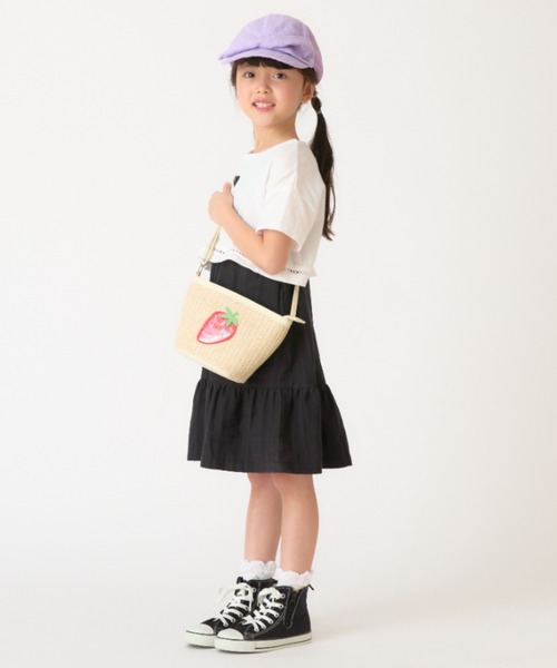 HAKKA KIDS（ハッカキッズ）の「リネンライクヘリンボーンショルダーバッグ（ショルダーバッグ・キッズ・ベージュ/ピンク・FREE）」の8枚目の写真