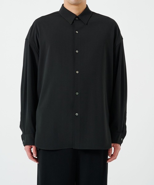 STUDIOUS(ステュディオス)の「CORD STRIPE SHIRTS(シャツ/ブラウス・メンズ・ライトベージュ/ブラック・2/1)」の9枚目の写真