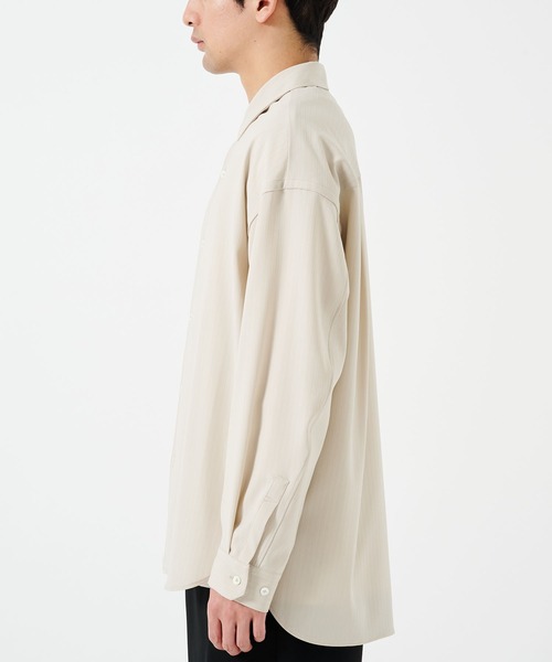 STUDIOUS(ステュディオス)の「CORD STRIPE SHIRTS(シャツ/ブラウス・メンズ・ライトベージュ/ブラック・2/1)」の18枚目の写真