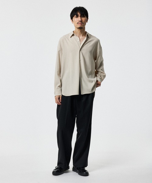 STUDIOUS(ステュディオス)の「CORD STRIPE SHIRTS(シャツ/ブラウス・メンズ・ライトベージュ/ブラック・2/1)」の20枚目の写真