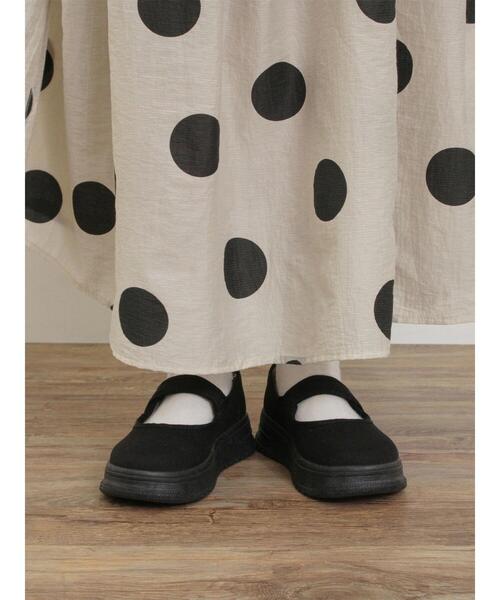 Samansa Mos2（サマンサ モスモス）の「キャンバスストラップスニーカー（スニーカー・レディース・ブラック/キャメル・S/M/L/XL）」の9枚目の写真