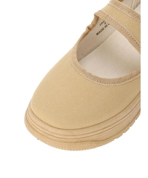 Samansa Mos2（サマンサ モスモス）の「キャンバスストラップスニーカー（スニーカー・レディース・ブラック/キャメル・S/M/L/XL）」の4枚目の写真