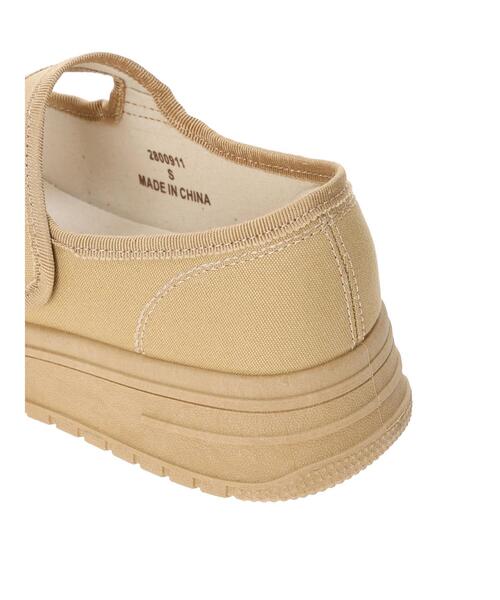 Samansa Mos2（サマンサ モスモス）の「キャンバスストラップスニーカー（スニーカー・レディース・ブラック/キャメル・S/M/L/XL）」の6枚目の写真