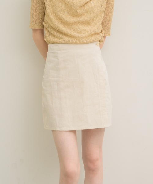 リネンライクラップミニ スカート（スカート）｜NEUNA（ヌナ）の