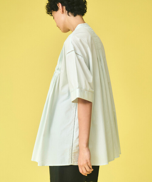 INDIA INDUSTRY 　ピンタックシャツ INDIA INDUSTRY [インディアインダストリー] Baran PIN TUCK