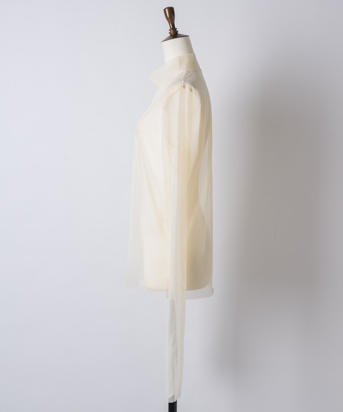 Sheer long sleeve top（Tシャツ/カットソー）｜Chris TROIS.（クリス