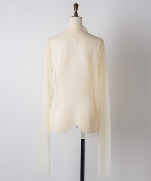 Sheer long sleeve top（Tシャツ/カットソー）｜Chris TROIS.（クリス
