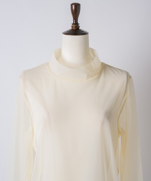 セール】Sheer long sleeve top（Tシャツ/カットソー）｜Chris