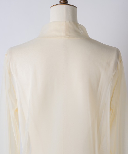 Sheer long sleeve top（Tシャツ/カットソー）｜Chris TROIS.（クリス