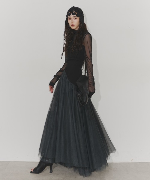 トップス DRESSEDUNDRESSED Sheer Long Sleeve トップス DRESSEDUNDRESSED Sheer Long Sleeve トップス