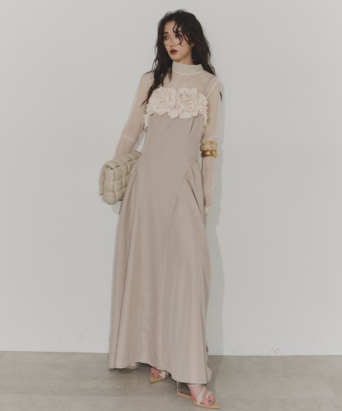 Sheer long sleeve top（Tシャツ/カットソー）｜Chris TROIS.（クリス