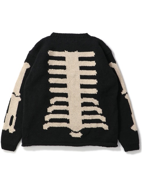 niche.(ニッチ)の「MacMahon Knitting Mills L/S Crew Neck Knit-Bone マクマホン ニッティング ミルズ ニッチ(ニット/セーター・メンズ・ブラック・FREE)」の2枚目の写真