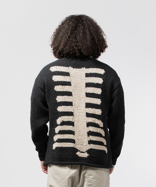 niche.(ニッチ)の「MacMahon Knitting Mills L/S Crew Neck Knit-Bone マクマホン ニッティング ミルズ ニッチ(ニット/セーター・メンズ・ブラック・FREE)」の7枚目の写真