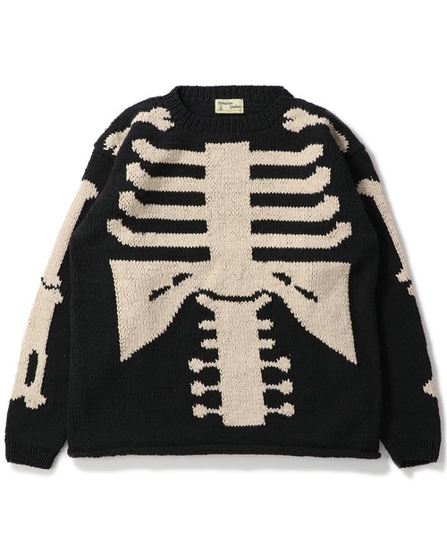 niche.(ニッチ)の「MacMahon Knitting Mills L/S Crew Neck Knit-Bone マクマホン ニッティング ミルズ ニッチ(ニット/セーター・メンズ・ブラック・FREE)」の8枚目の写真