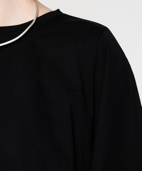 cloenc（クロエンス）の「【マシンウォッシュ】フレアTシャツ（Tシャツ/カットソー・レディース・ブラック/ホワイト/ピンク/ブラウン系その他・02）」の21枚目の写真