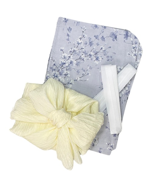 Rebloom（リブルーム Rebloom Reb loom）の「【1人で着られる浴衣4点セット】浴衣・兵児帯・腰紐2本《夏花浴衣》（浴衣・レディース・ブルー系1/ブルー系2/グレー系/ネイビー系/ブルー系3/ブラック系/ホワイト系1/ホワイト系2・FREE）」の22枚目の写真