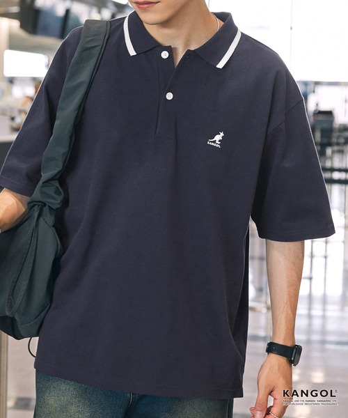 KANGOL/カンゴール 別注 ロゴワンポイント刺繍ライン オーバーサイズ
