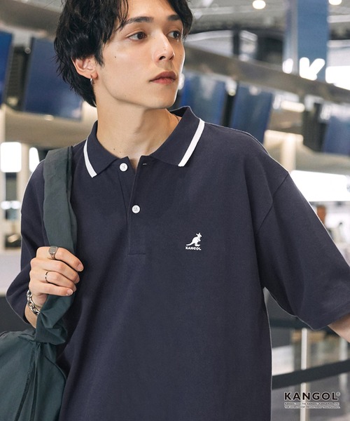 セール】KANGOL/カンゴール 別注 ロゴワンポイント刺繍ライン