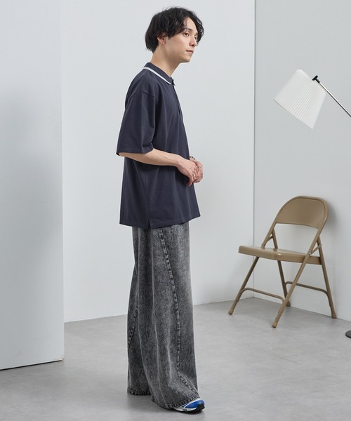 ❤︎⭐︎ KANGOL/カンゴール 別注 ロゴワンポイント刺繍ライン オーバーサイズ