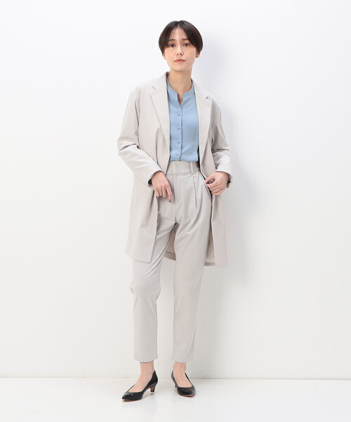 COMME CA(コムサ)の「メリルハイテンション コート(トレンチコート・レディース・ブルー・9号)」の2枚目の写真