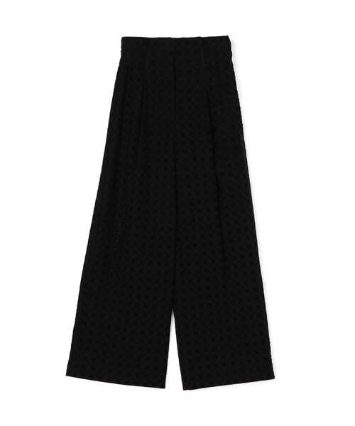 BALLSEY(ボールジィ)の「コットンエンブロイダリー サイドタブパンツ(その他パンツ・レディース・ホワイト/ブラック・34/36)」の1枚目の写真