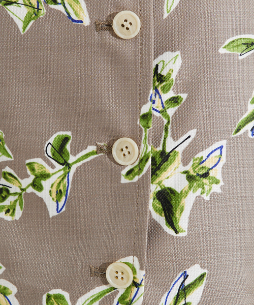 qualite（カリテ）の「ブッチャーフラワーノースリーブ/夏服/ベスト/花柄（シャツ/ブラウス・レディース・モカ・フリー）」の9枚目の写真