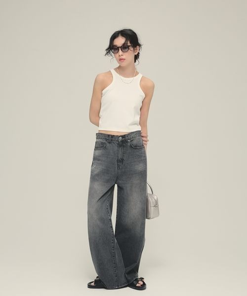 eL（エル）の「【eL】Short Seamless Cup Top/492725（タンクトップ・レディース・ホワイト/ブラウン/ブラック・FREE）」の6枚目の写真