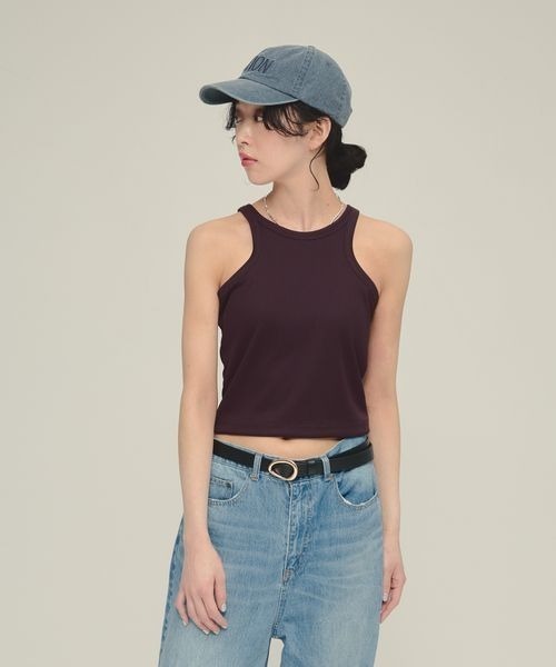 eL（エル）の「【eL】Short Seamless Cup Top/492725（タンクトップ・レディース・ホワイト/ブラウン/ブラック・FREE）」の16枚目の写真