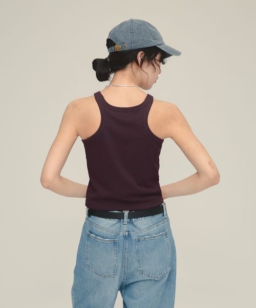 eL（エル）の「【eL】Short Seamless Cup Top/492725（タンクトップ・レディース・ホワイト/ブラウン/ブラック・FREE）」の18枚目の写真
