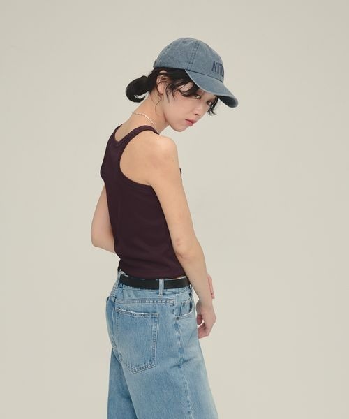 eL（エル）の「【eL】Short Seamless Cup Top/492725（タンクトップ・レディース・ホワイト/ブラウン/ブラック・FREE）」の17枚目の写真