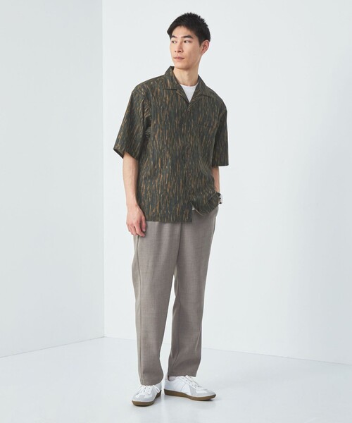 green label relaxing(グリーンレーベルリラクシング)の「MULHOUSE オープンカラーシャツ(シャツ/ブラウス・メンズ・ブラック/コバルトブルー/ダークブラウン・XL/L/M/S)」の8枚目の写真