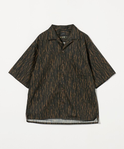 green label relaxing(グリーンレーベルリラクシング)の「MULHOUSE オープンカラーシャツ(シャツ/ブラウス・メンズ・ブラック/コバルトブルー/ダークブラウン・XL/L/M/S)」の12枚目の写真