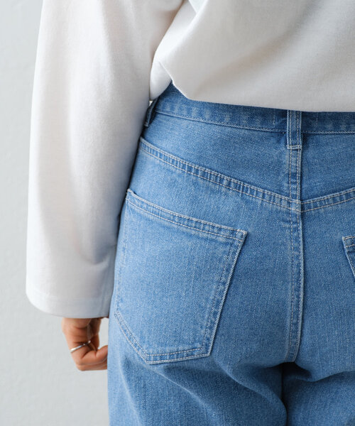 HELLO.SANFRANCISCO（ハローサンフランシスコ）の「【HELLO.SANFRANCISCO】裾フリルフレアデニム（デニムパンツ・レディース・サックスブルー・SMALL/MEDIUM/X-SMALL）」の15枚目の写真