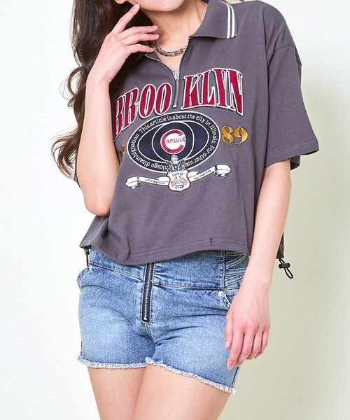 GORGE(ゴージ)の「《ジップ×ダメージ裾》レディース デニム ショートパンツ ハイウエスト 脚長効果 春夏秋(その他パンツ・レディース・ブラック/ブルー・M/S)」の14枚目の写真