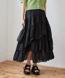 mysty woman | アシメランダムギャザースカート 497382(スカート)