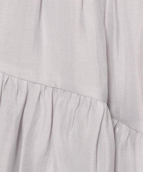 mysty woman（ミスティウーマン）の「アシメランダムギャザースカート 497382（スカート・レディース・アイボリー/ブラック/ブルー系その他・FREE）」の15枚目の写真