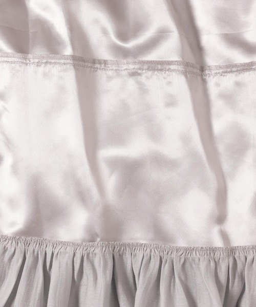 mysty woman（ミスティウーマン）の「アシメランダムギャザースカート 497382（スカート・レディース・アイボリー/ブラック/ブルー系その他・FREE）」の16枚目の写真