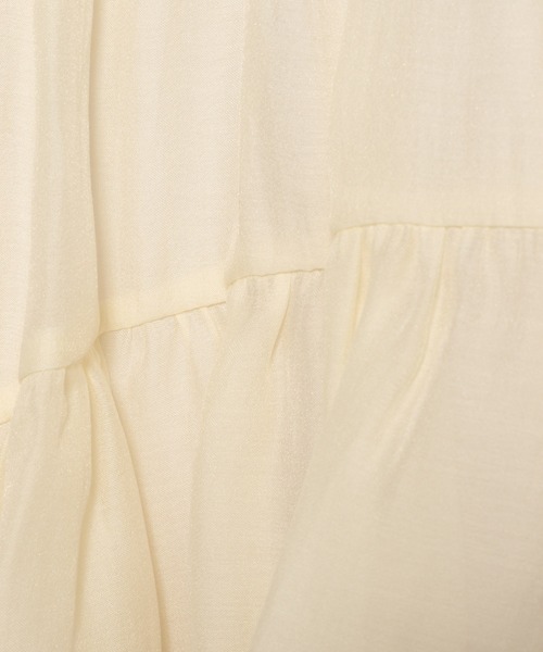 mysty woman（ミスティウーマン）の「アシメランダムギャザースカート 497382（スカート・レディース・アイボリー/ブラック/ブルー系その他・FREE）」の18枚目の写真