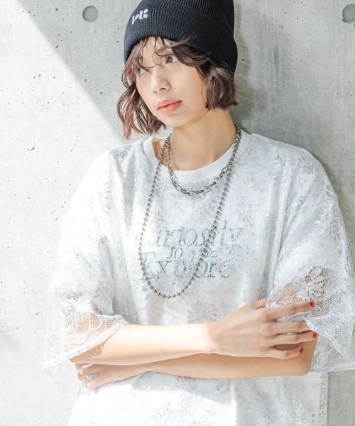 PAGEBOY(ページボーイ)の「ボールチェーン2レンネックレス(ネックレス・レディース・グレイッシュベージュ/ブラック・FREE)」の14枚目の写真