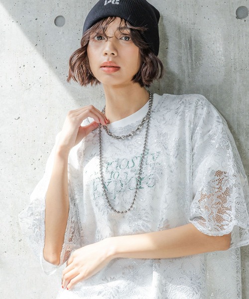 PAGEBOY(ページボーイ)の「ボールチェーン2レンネックレス(ネックレス・レディース・グレイッシュベージュ/ブラック・FREE)」の13枚目の写真