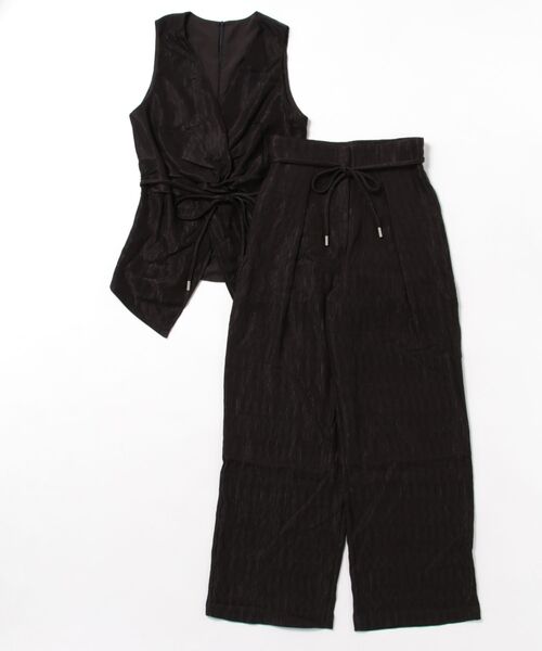 SUWDEE(スーディー)の「sleeveless tops pants set up(セットアップ・レディース・アイボリー/ブラック・FREE)」の20枚目の写真