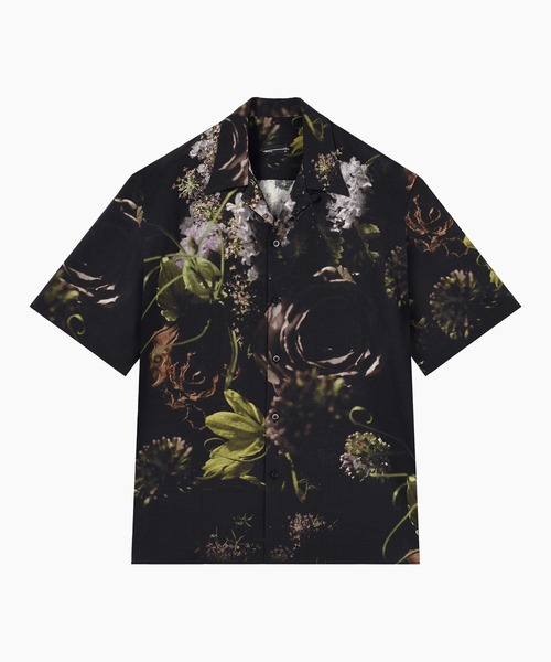 LAD MUSICIAN（ラッドミュージシャン）の「MONE HANA SHORT SLEEVE OPEN COLLAR SHIRT（シャツ/ブラウス・メンズ・グレー/ブルー/ローズ・42/44/46）」の3枚目の写真