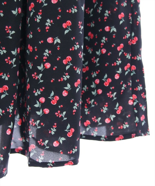 clear（クリア）の「【低身長サイズ有】肩リボン花柄キャミワンピース[大人フェミニン スタイルアップ]（ワンピース・レディース・ホワイト系その他/ブラック系その他・F/XS）」の11枚目の写真