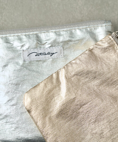 BIRTHDAY BAR（バースデイバー）の「メタリックティッシュポーチ（ポーチ・レディース・シルバー/ゴールド/ブラック・0）」の16枚目の写真