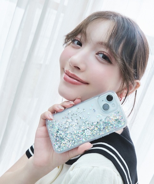 2-5日 MARY QUANT デイジーコンフェッティケース iPhone13 14 15 デイジーコンフェッティ モバイルケースfor iPhone13&14&15